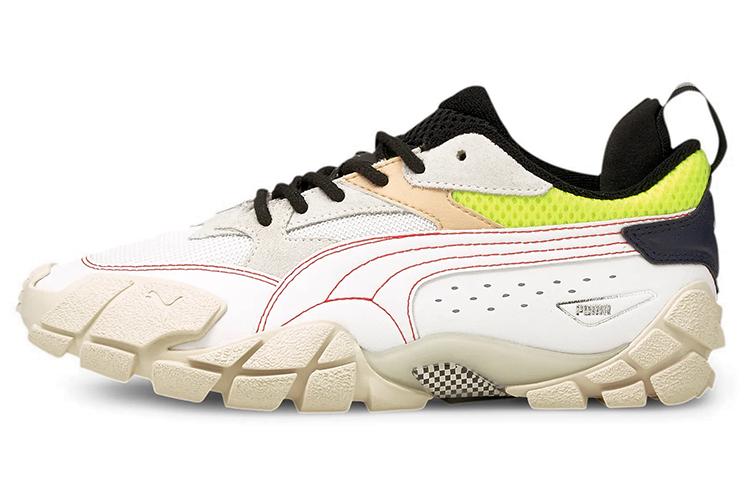 Кроссовки женские PUMA 380125-01 чёрно-белые зелёные, 36 EU