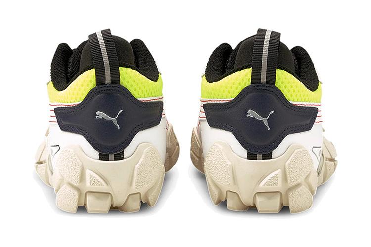 Кроссовки женские PUMA 380125-01 чёрно-белые зелёные, 36 EU