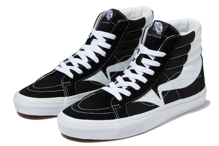 Кроссовки Vans Sk8 Hi Reissue Warp черные, 42 EU
