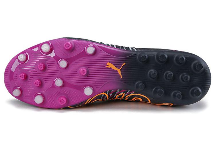 Футбольные бутсы мужские PUMA Future Z 1.2 Mg пурпурно-черно-оранжевые, 41 EU