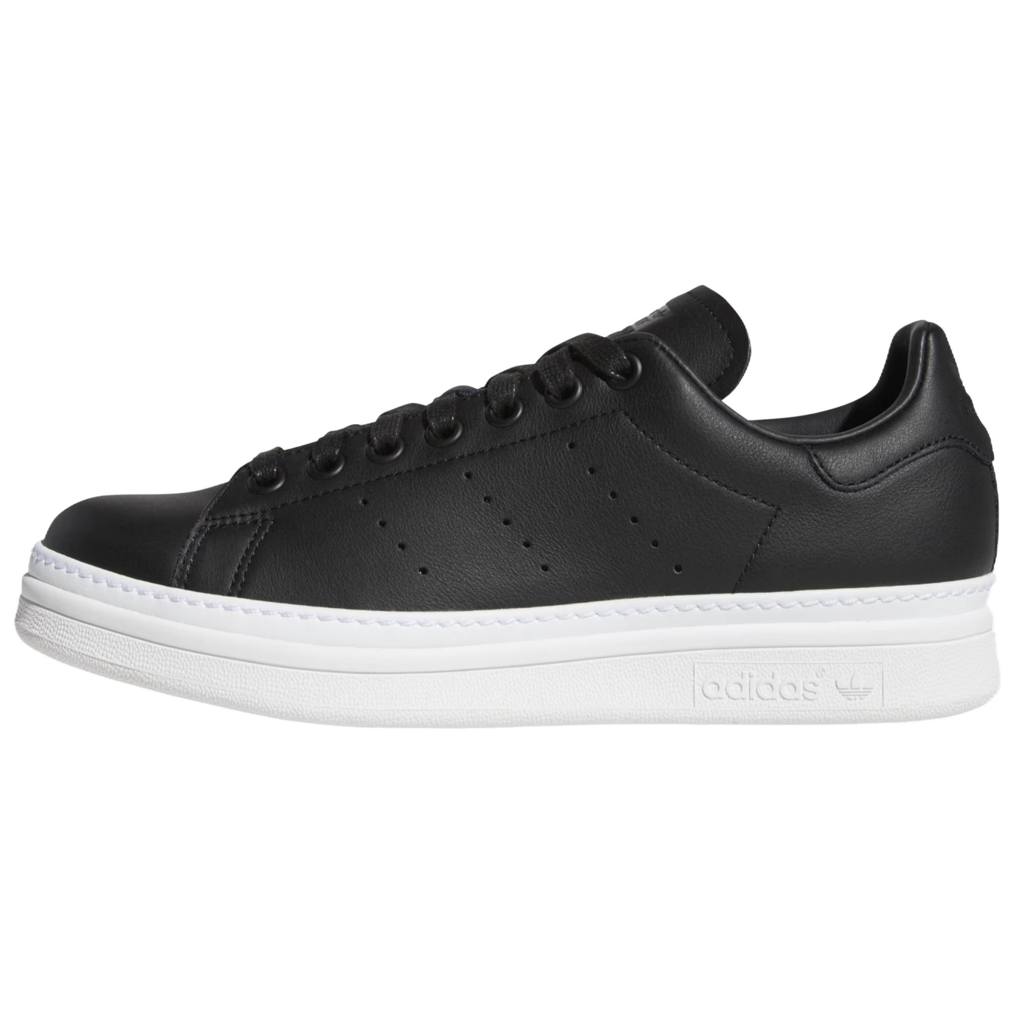 Кеды женские Adidas Originals Stan Smith New Bold черные, белые