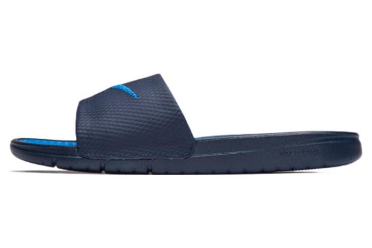 Шлепанцы мужские Nike Benassi Solarsoft черные синие