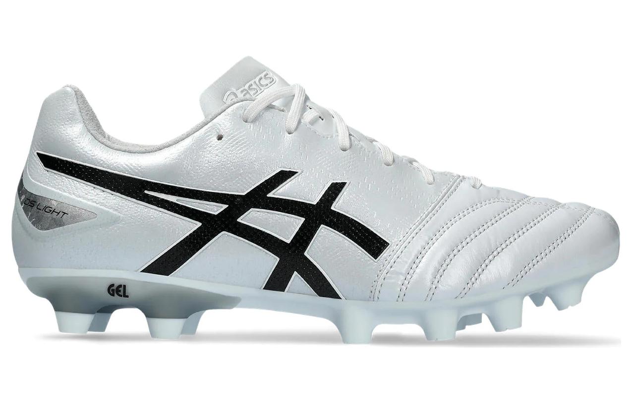 Футбольные бутсы ASICS Ds Light Pro Wide серебристые, черные