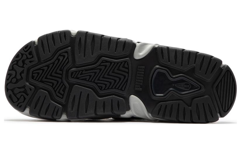 Сандалии унисекс PUMA TS 01 Retro черные electric peppermint, 42 EU