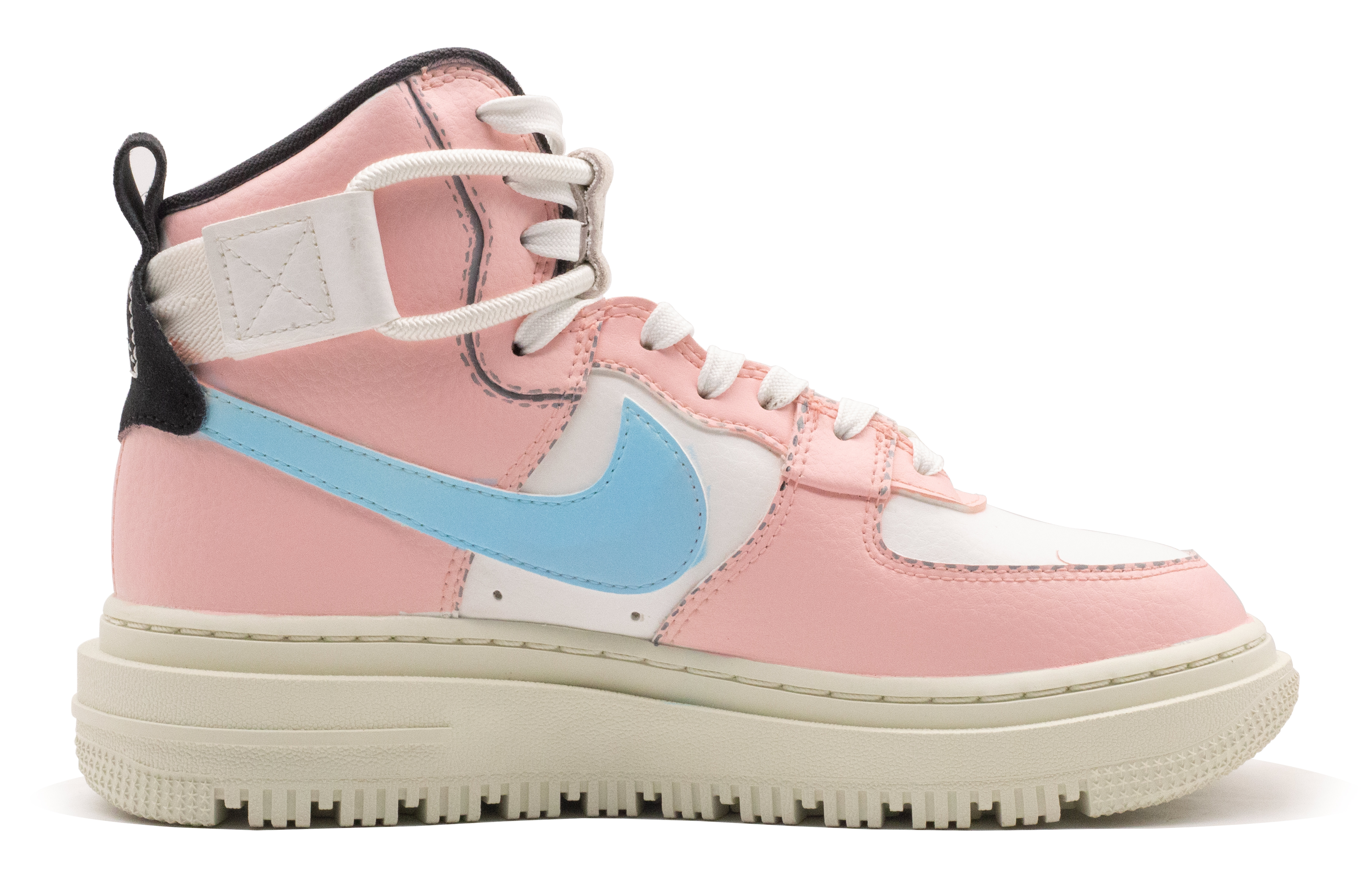 Кеды женские Nike Air Force 1 Esports High Top розовые, голубые, 36.5 EU