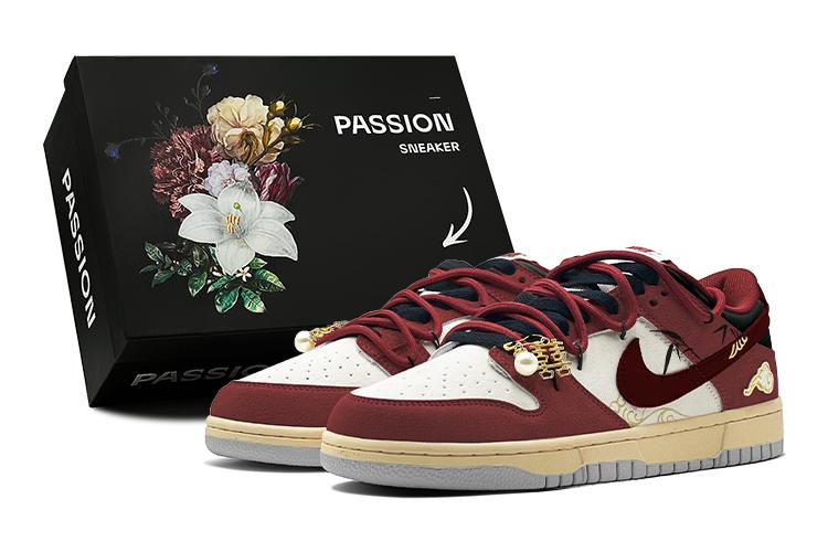 Кроссовки унисекс Nike Dunk New Chinese Style красные, 42.5 EU