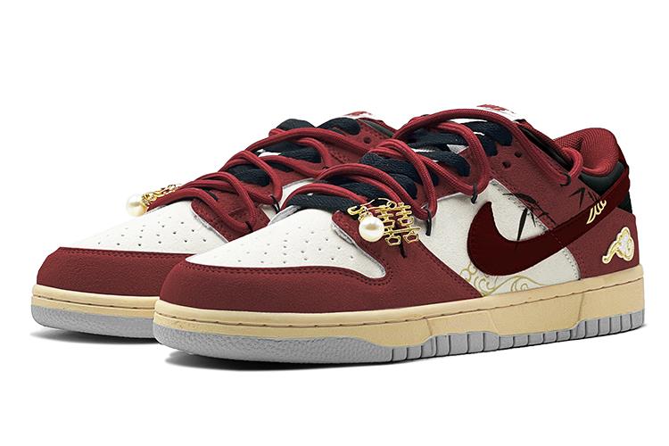 Кроссовки унисекс Nike Dunk New Chinese Style красные, 42.5 EU