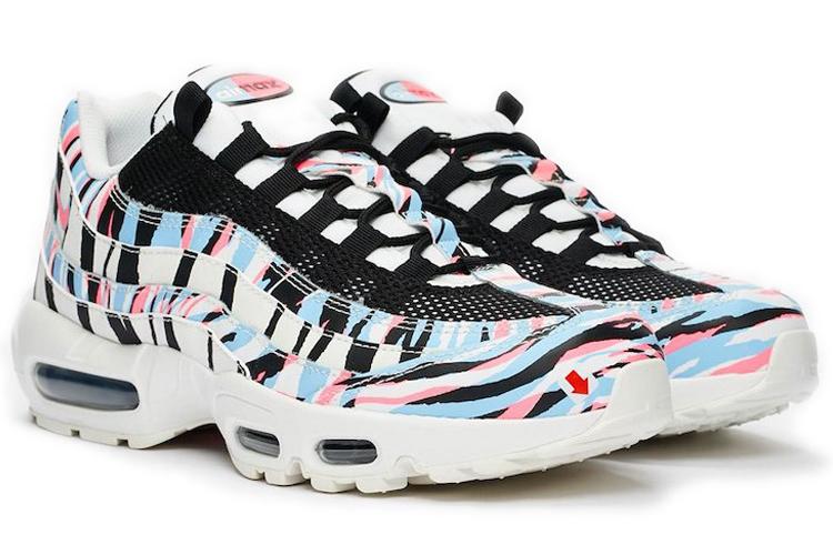Кроссовки унисекс Nike Air Max 95 Country Pack Korea черные-белые, 41 EU