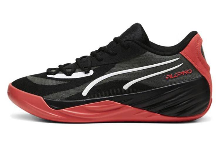 Кроссовки унисекс PUMA All Pro Nitro черные, красные, 42.5 EU