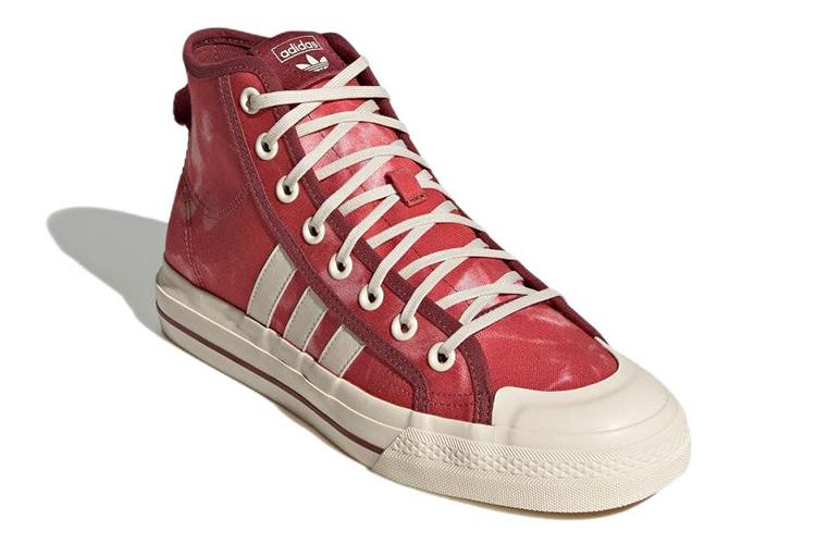 Кеды мужские Adidas Nizza Hi RF Parley красные, 37 1/3 EU