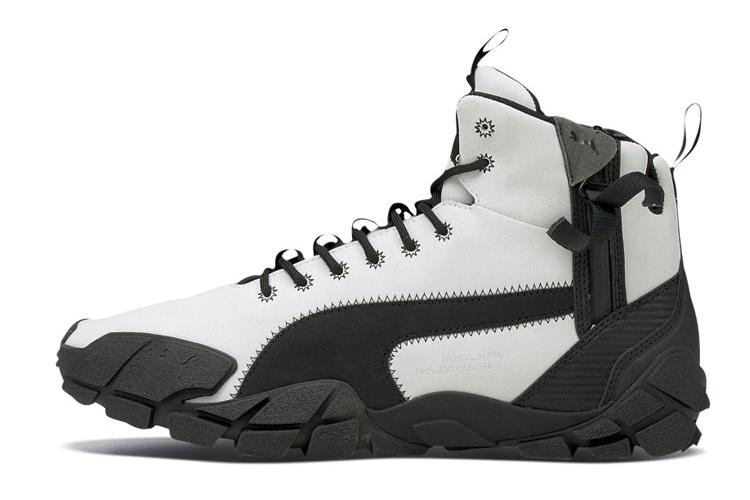 Кроссовки унисекс PUMA Nemen X Centaur Mid белые, черные, 37 EU