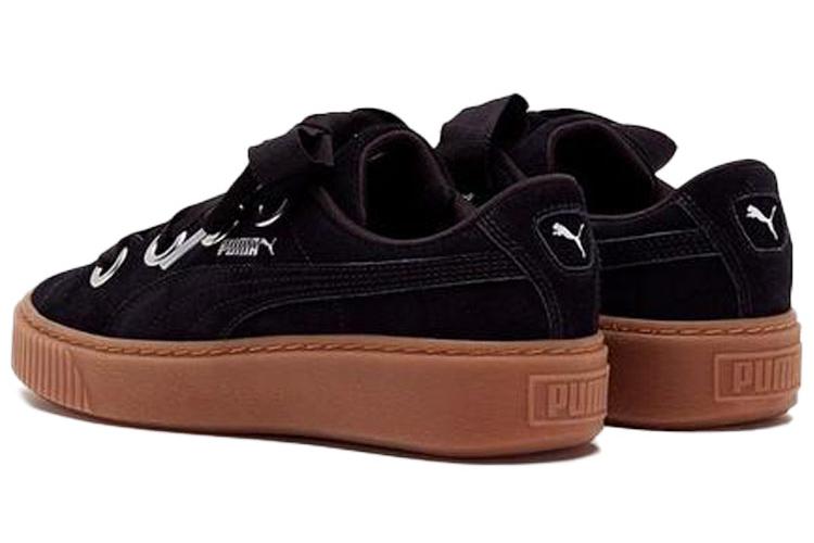 Кеды женские PUMA Platform Kiss Suede черные, 38 EU