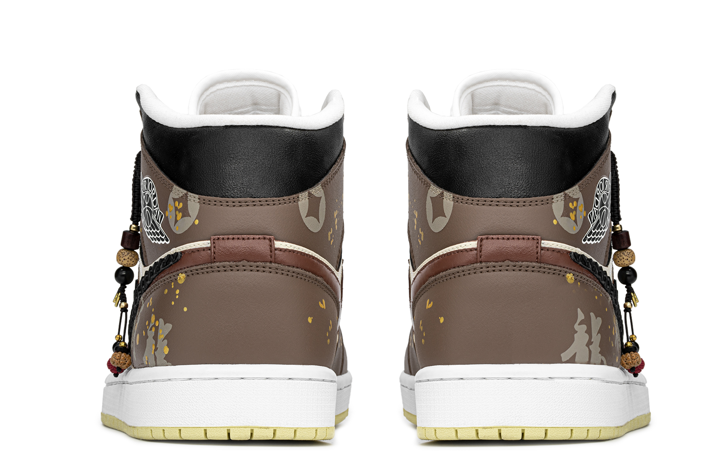 Кеды женские Jordan Air Jordan 1 Mid красно-коричневые, 35.5 EU