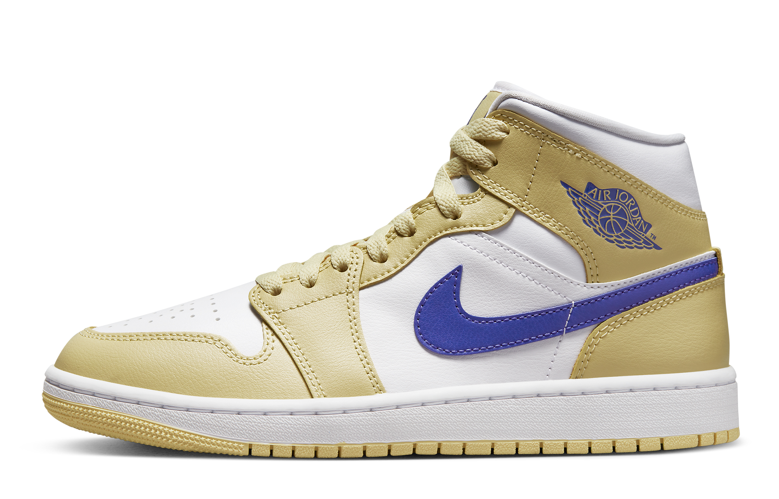 Кеды женские Jordan Air Jordan 1 Mid красно-коричневые, 35.5 EU