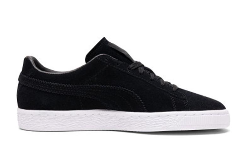 Кроссовки унисекс PUMA Suede Ripped Denim черные-белые, 37 EU