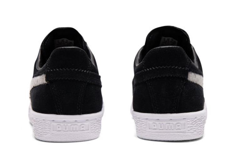 Кроссовки унисекс PUMA Suede Ripped Denim черные-белые, 37 EU