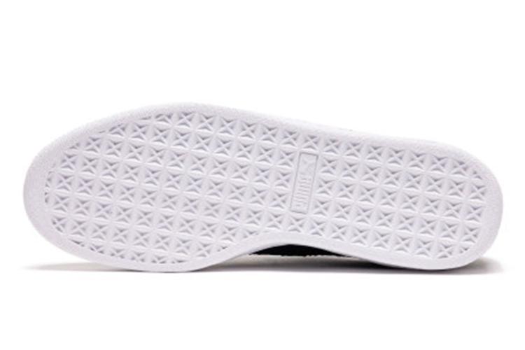 Кроссовки унисекс PUMA Suede Ripped Denim черные-белые, 37 EU