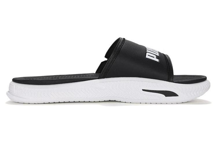 Шлепанцы PUMA SoftridePro Slide 24 черные, белые, 42 EU