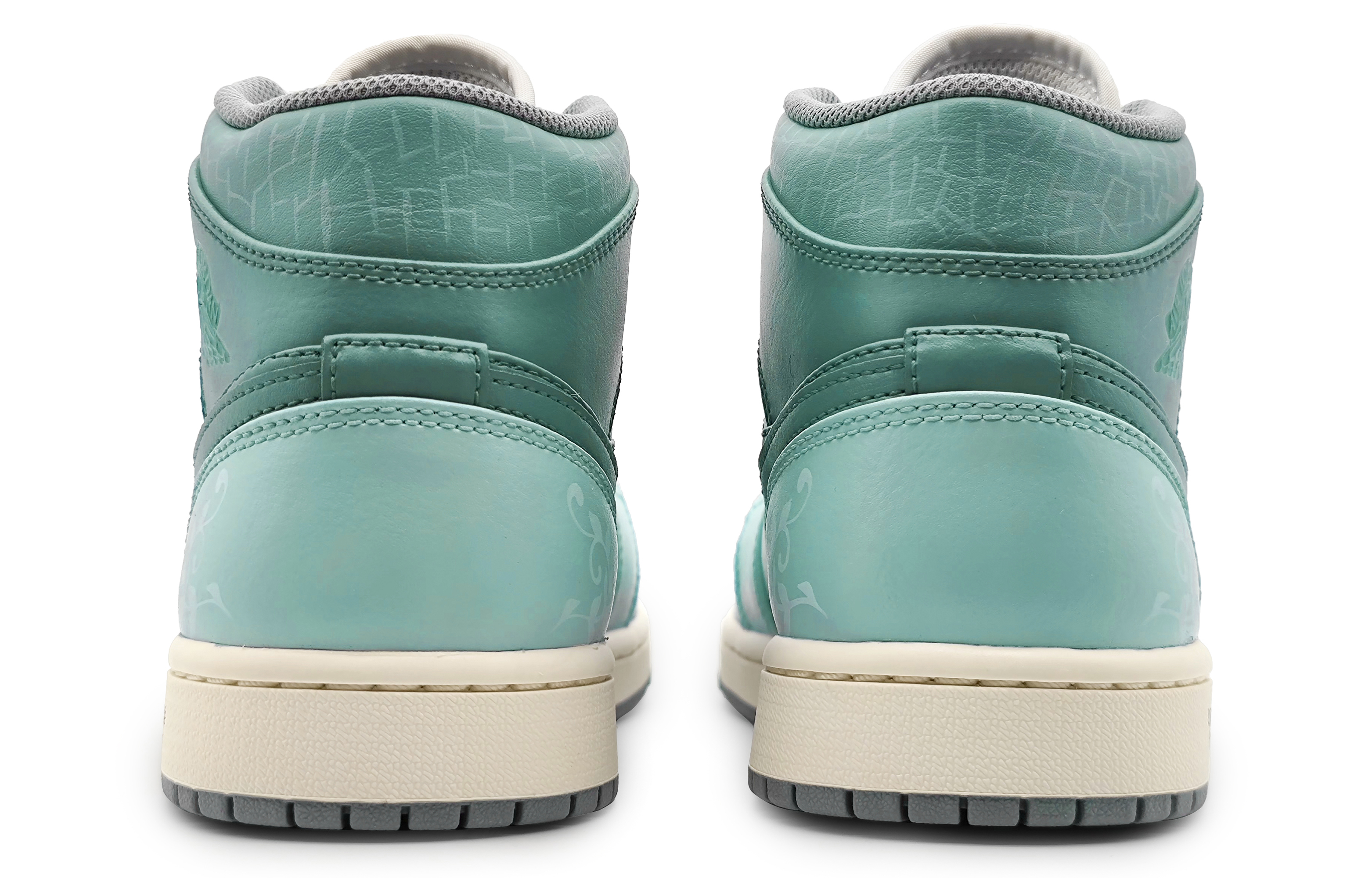 Кроссовки мужские Jordan Air Jordan 1 Mid винтажные, cyan, 45 EU