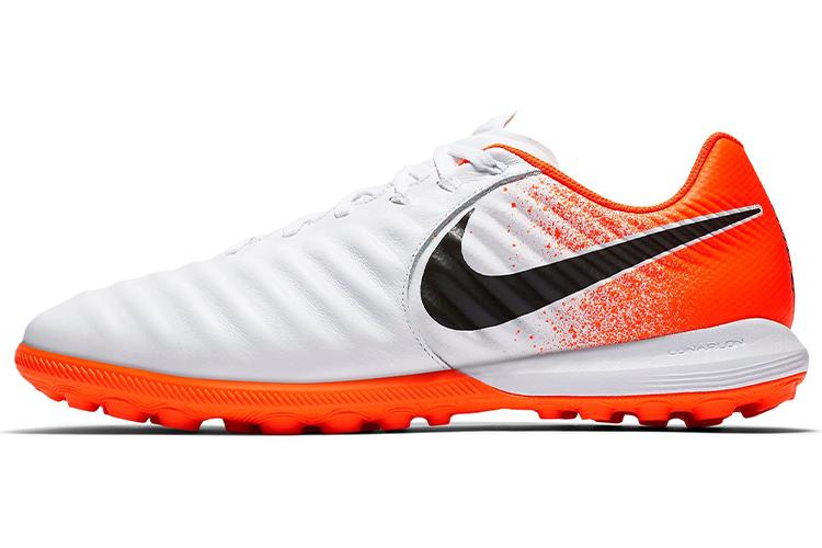 Бутсы мужские Nike Tiempo Lunar Legend 7 Pro TF белые/ярко-оранжевые, 46 EU