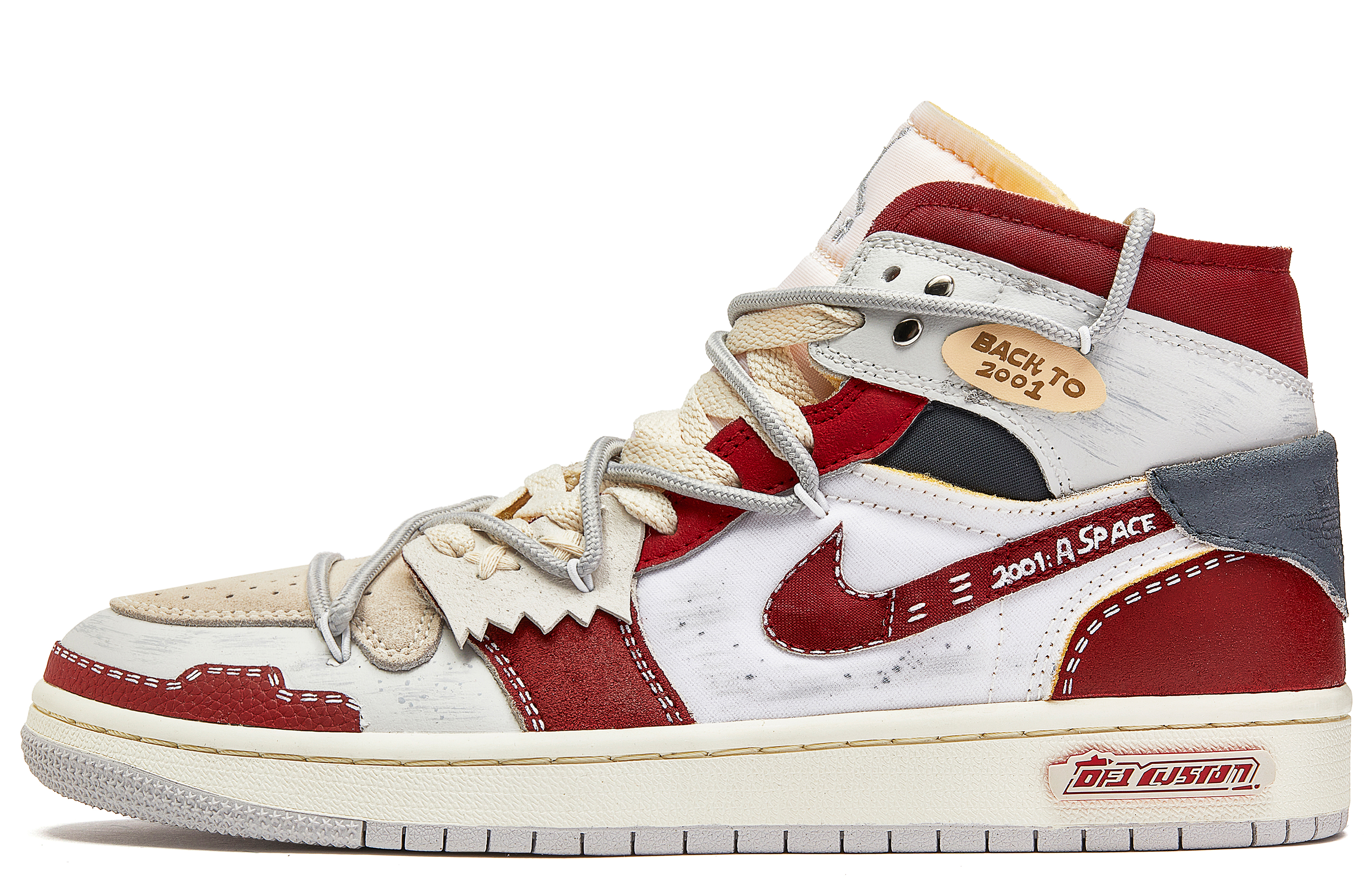 Кеды женские Jordan Air Jordan 1 ADCDAVINCI винтажные, brick red