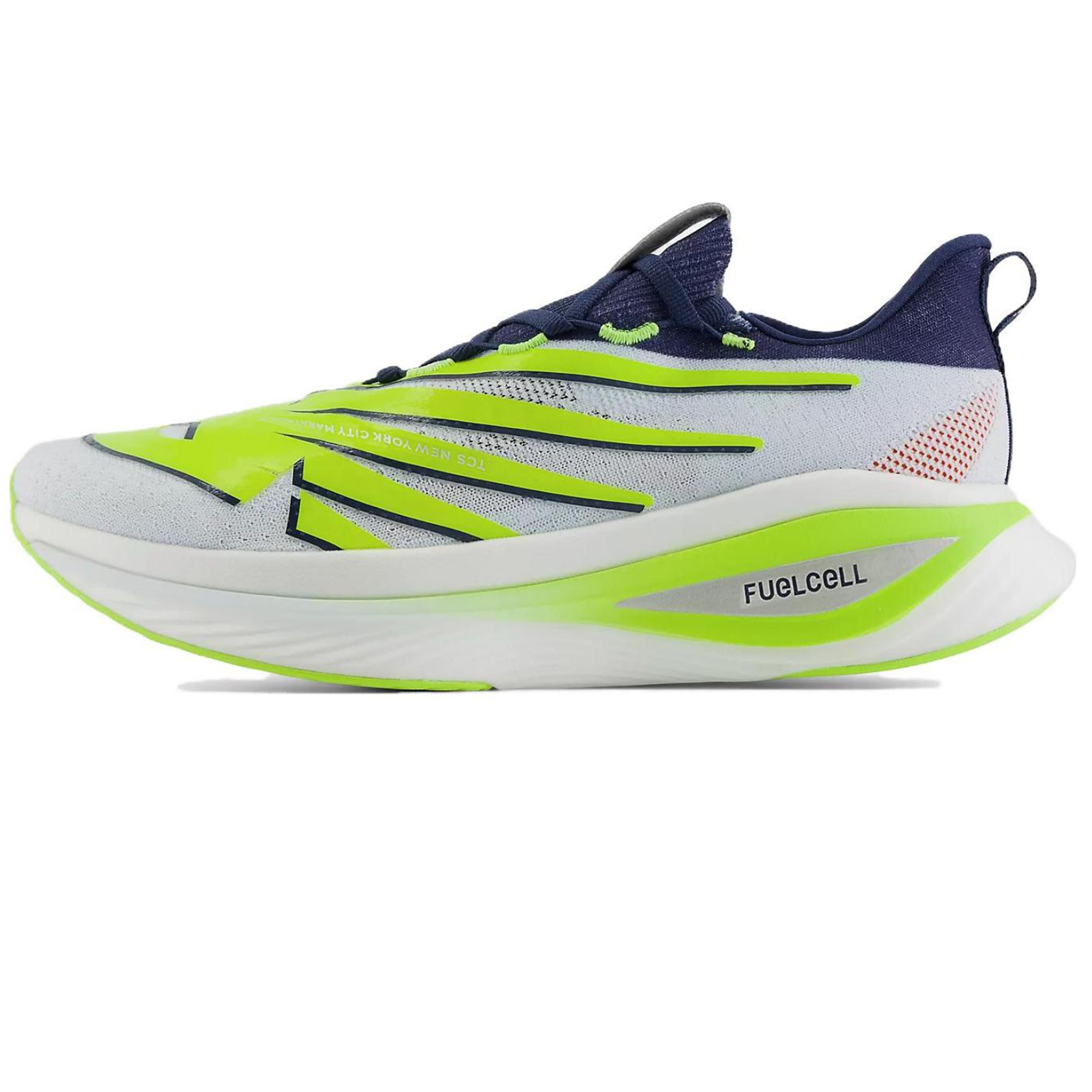 Кроссовки мужские New Balance FuelCell SC Elite V3, синие-зеленые, 42 EU