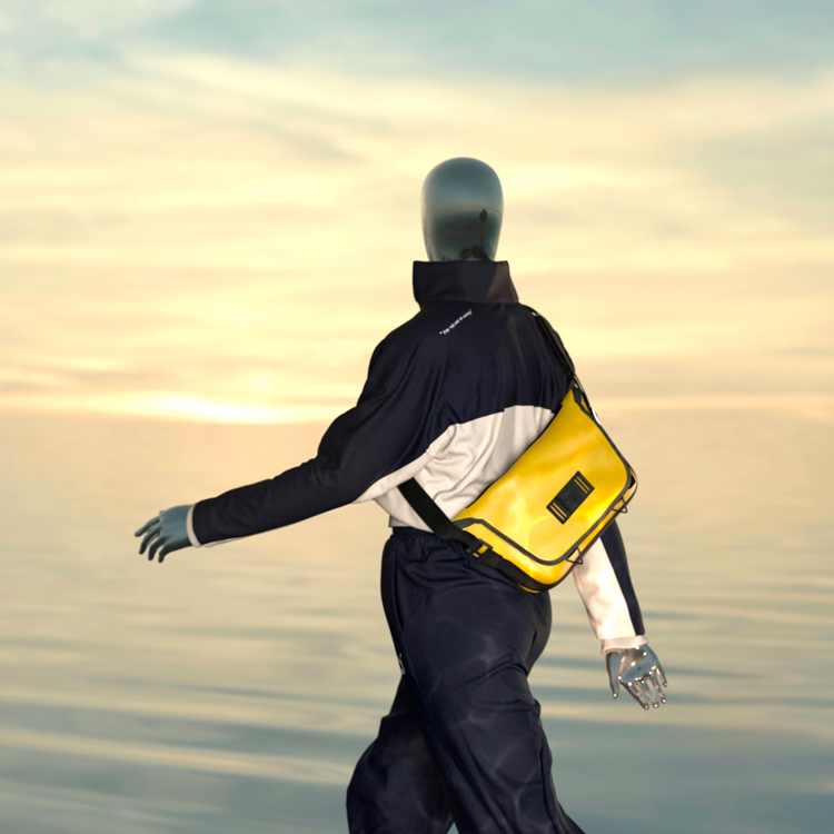 Сумка унисекс PUMA 077459-01 ярко-жёлтая, размер Regular