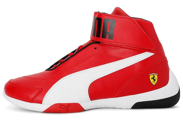 Кроссовки мужские PUMA Scuderia Ferrari Kart Cat Mid 3 High, rosso corsa, 42 EU