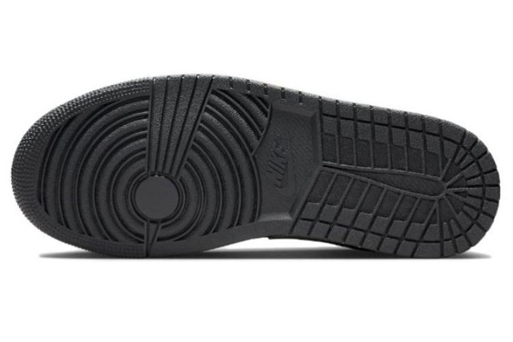 Кеды унисекс Jordan Air Jordan 1 Low-Top Vintage чёрно-зелёные, 37.5 EU