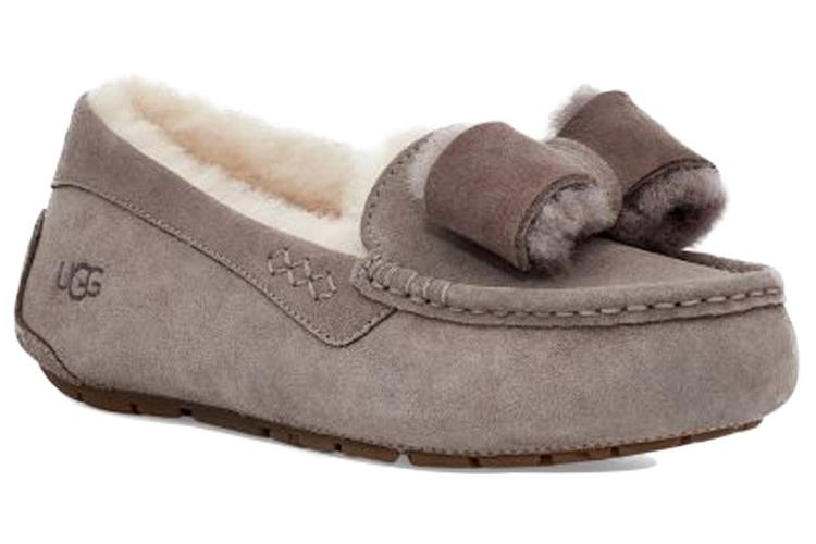 Мокасины женские UGG Ansley Twinface Bow сине-серый, 38 EU