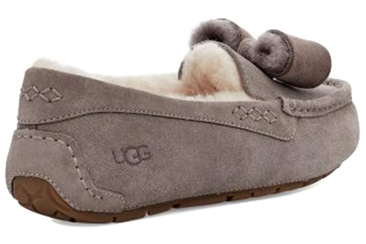 Мокасины женские UGG Ansley Twinface Bow сине-серый, 38 EU
