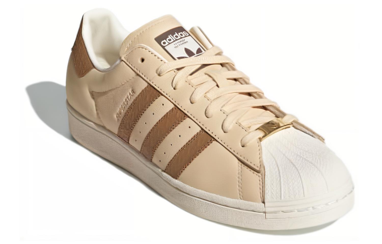 Кроссовки мужские Adidas Originals Superstar Sand Strata Brown Desert Off White, 39 1/3 EU