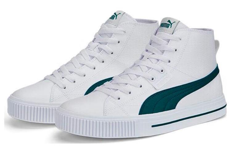 Кроссовки унисекс PUMA Ever Mid Sl белые, зеленые, 41 EU
