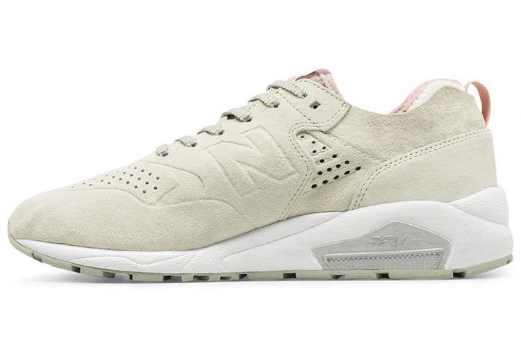 Кроссовки унисекс New Balance 580 Re Engineered белые розовые, 41.5 EU
