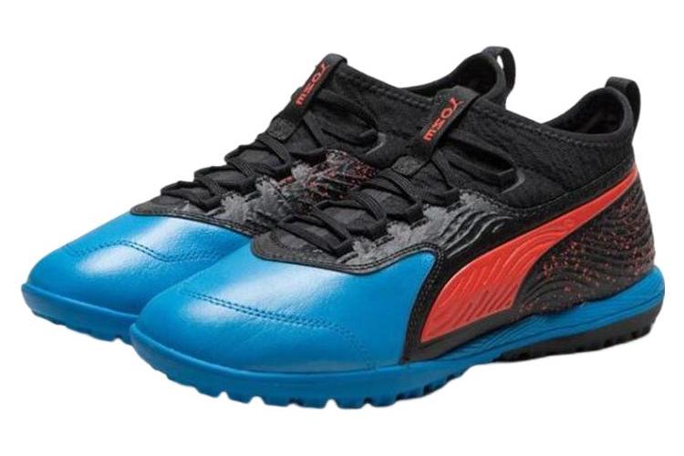 Футбольные бутсы мужские PUMA One 19.3 Tf черные, синие, красные, 39 EU