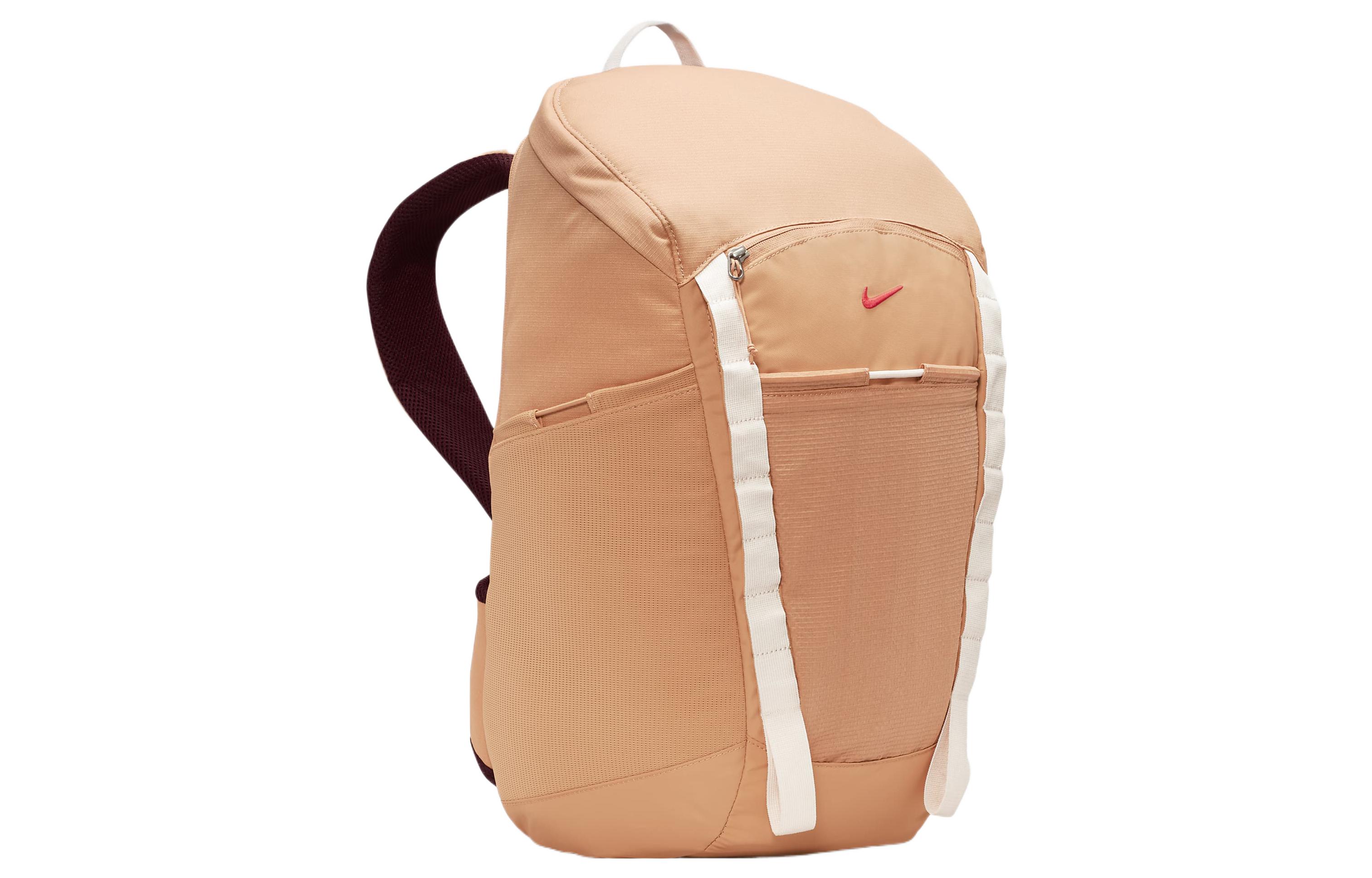 Рюкзак унисекс Nike DJ9677-225 янтарно коричневый, ночной каштановый, ярко красный