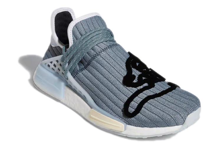 Кроссовки унисекс Adidas NMD Hu Pharrell x BBC Running Dog, blue-gray, 38 2/3 EU