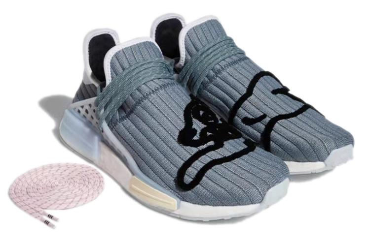 Кроссовки унисекс Adidas NMD Hu Pharrell x BBC Running Dog, blue-gray, 38 2/3 EU