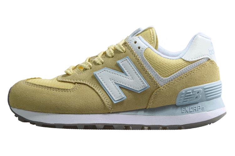 Кроссовки женские New Balance 574 B желтые, синие, 38 EU