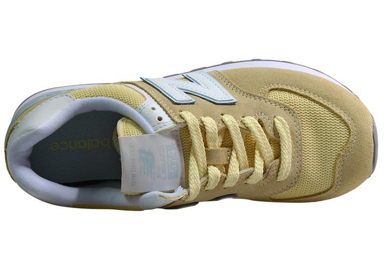 Кроссовки женские New Balance 574 B желтые, синие, 38 EU