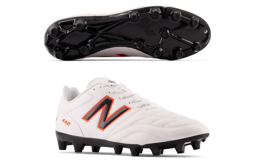 Футбольные бутсы мужские New Balance 442 Pro FG белые, 42.5 EU
