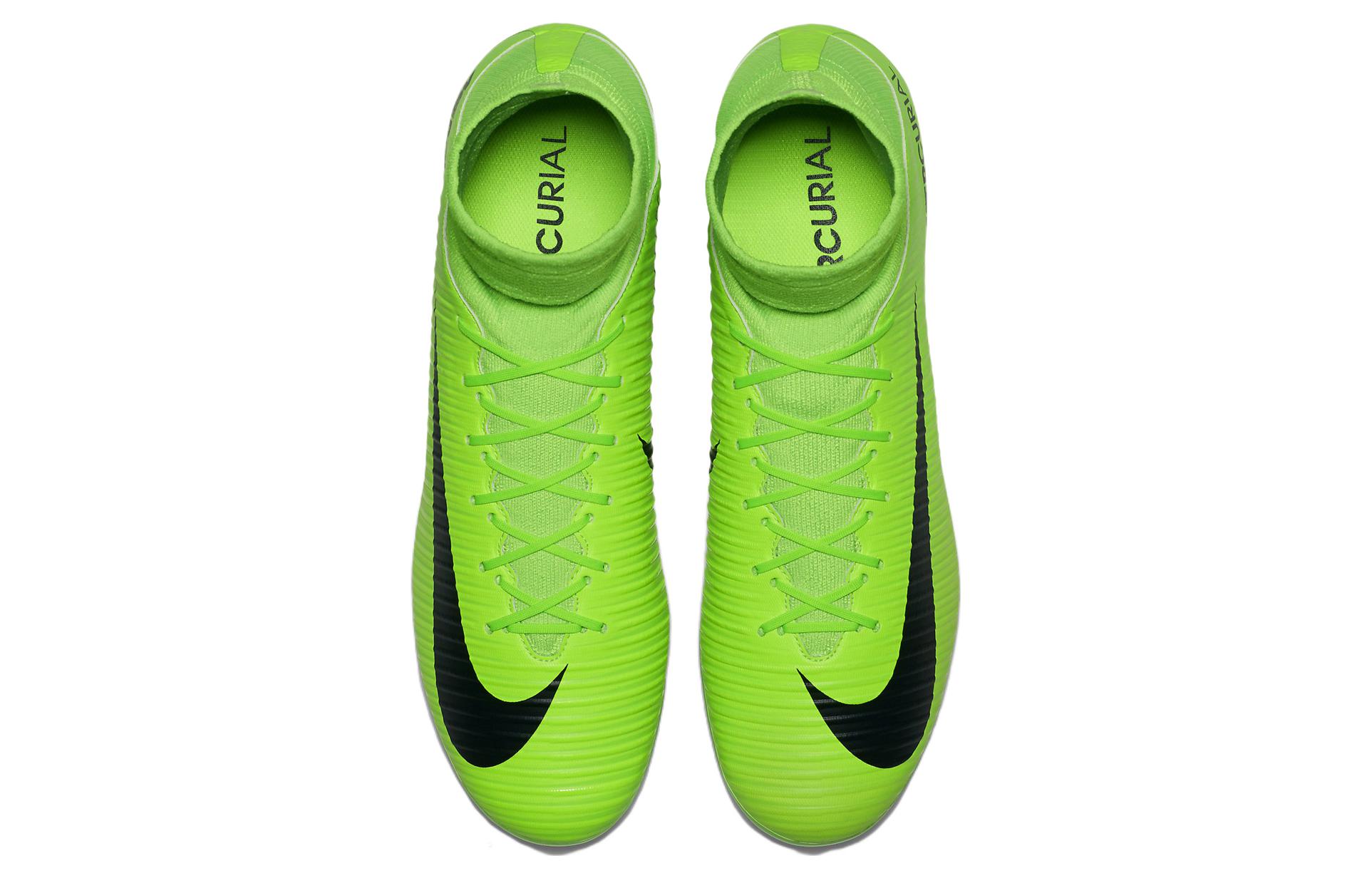 Бутсы мужские Nike Mercurial Veloce 3 AG зеленые черные, 41 EU