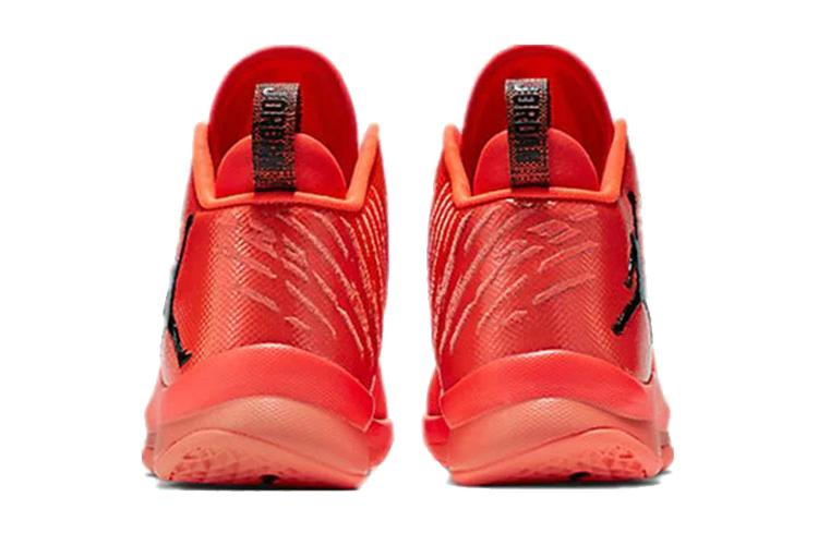 Кроссовки унисекс Air Jordan Super.Fly 5 ярко-оранжевые, 42.5 EU