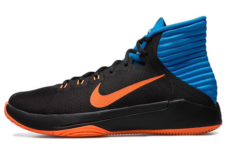 Кроссовки мужские Nike Prime Hype DF черные, оранжевые, синие, 44 EU