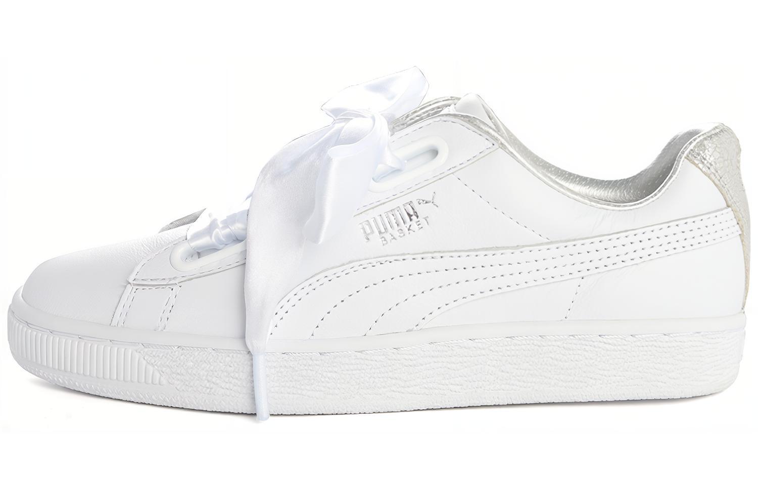 Кеды женские PUMA Suede Heart Crush белые, 39 EU