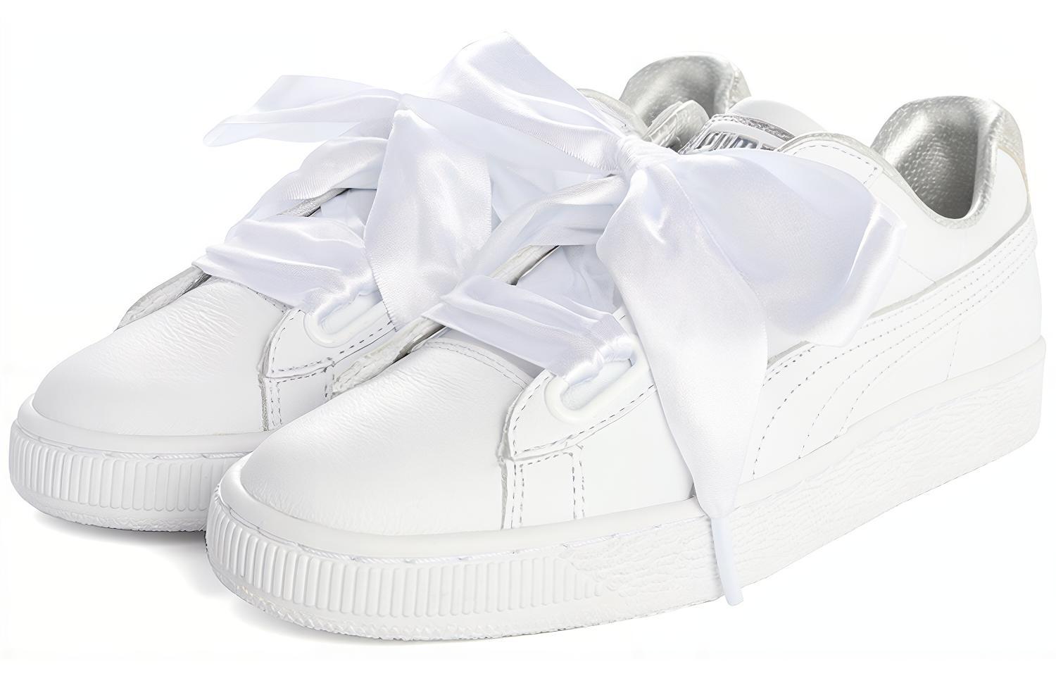 Кеды женские PUMA Suede Heart Crush белые, 39 EU