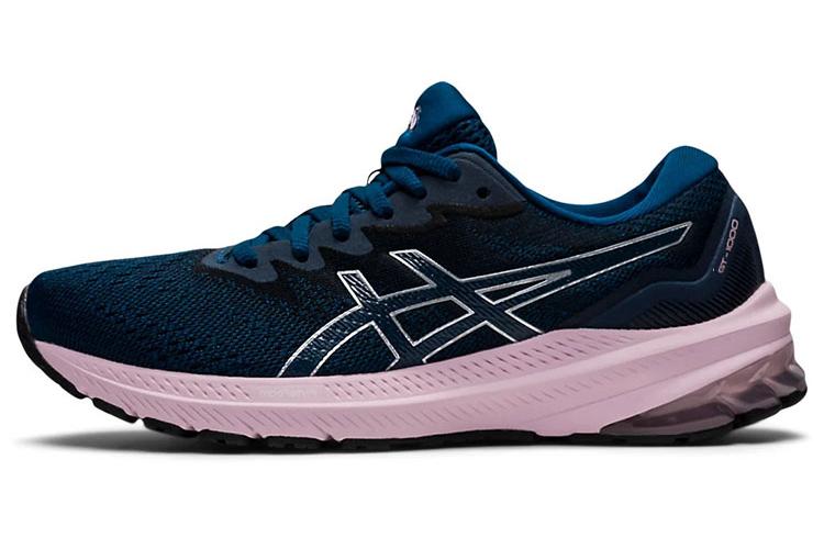 Беговые кроссовки женские ASICS GT 1000 11 Wide mako blue barely rose, 39 EU