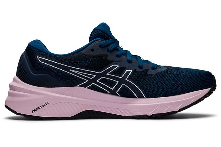 Беговые кроссовки женские ASICS GT 1000 11 Wide mako blue barely rose, 39 EU