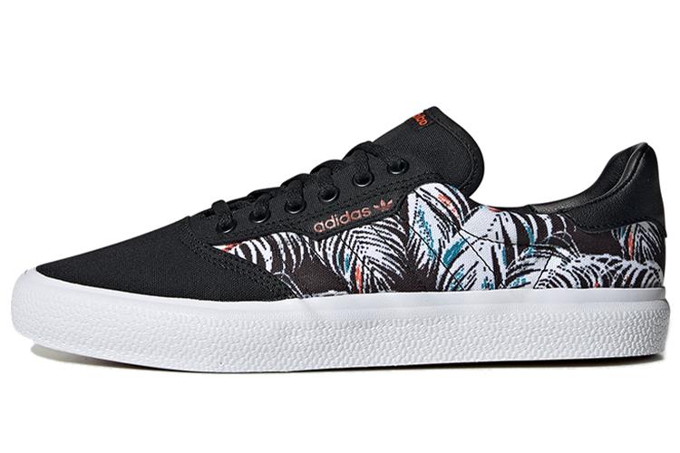 Кеды унисекс Adidas 3MC Floral Palm черные-белые