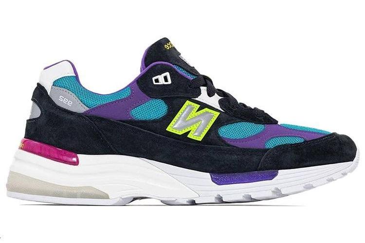 Кроссовки мужские New Balance 992 Ycmc Rewind черные-фиолетовые, 40 EU